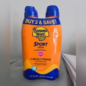 Banana Boat Sport Ultra Sunscreen SPF 50 - 2 Pack